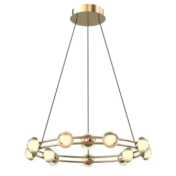 Подвесная люстра 39.6W 4000K 4382-12P золото Rondell Favourite