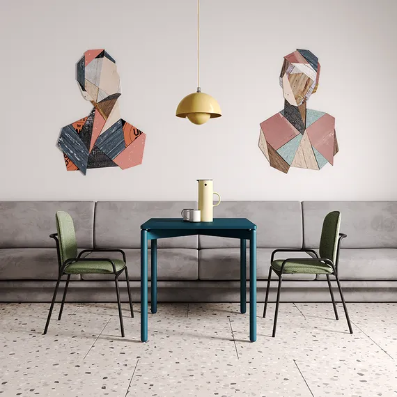 Стул Ror, 2 Frame, зеленая рогожка