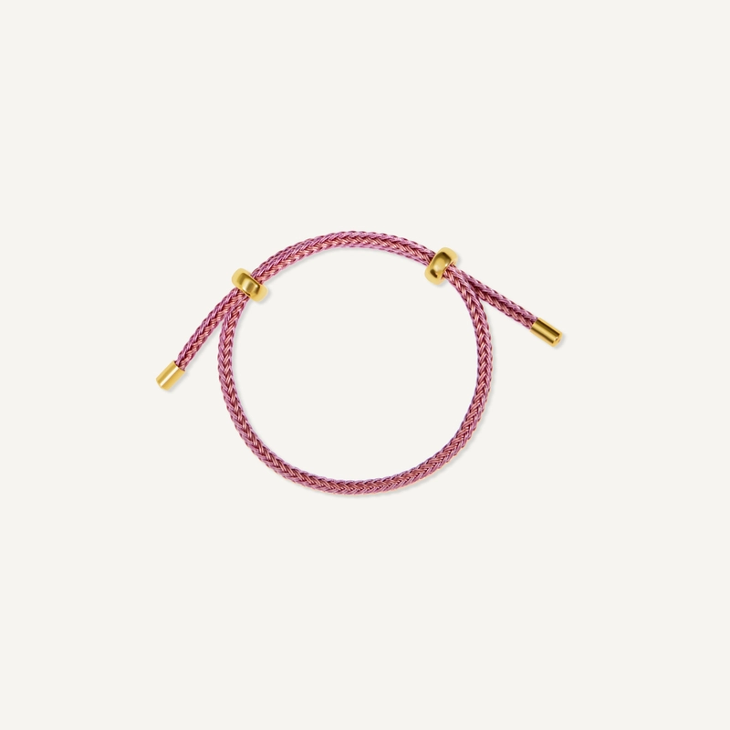 Браслет Просто Шнурок – Яркая пудра