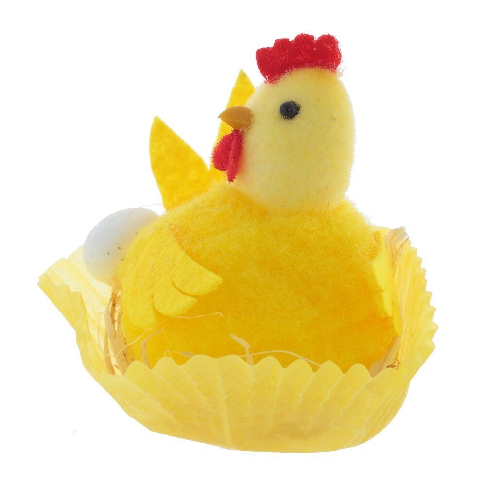 GAEM Фигурка декоративная "Цыпленок в гнезде", L6 W6 H7 см, 2в.