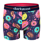 Мужские трусы-боксеры с принтом в виде глазированных пончиков (Размер: M) (Цвет: фиолетовый)