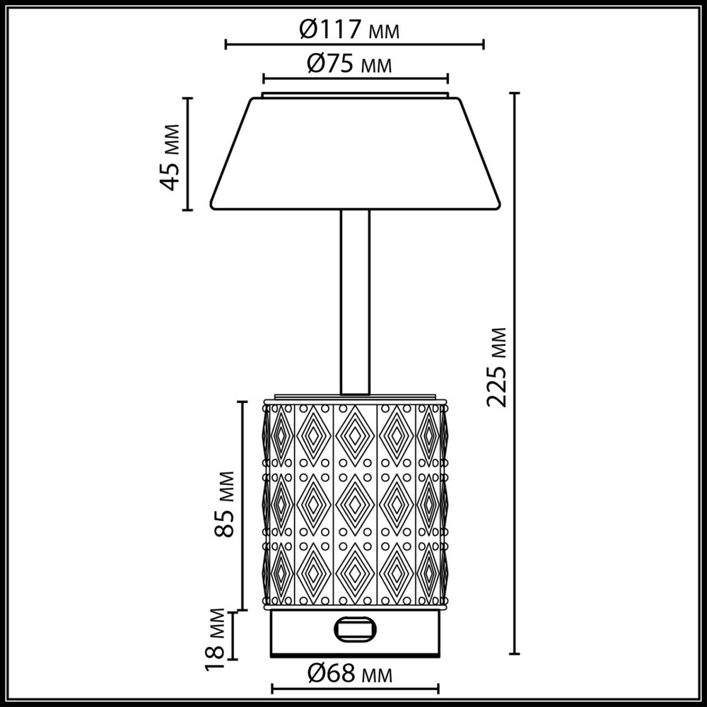 5454/6TL ODL_EX Настольная лампа LED*6W 3000K L-VISION LULU