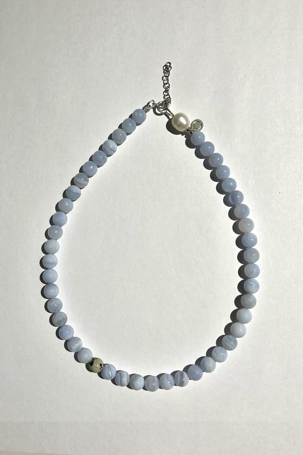 Ожерелье BLISS из голубого агата