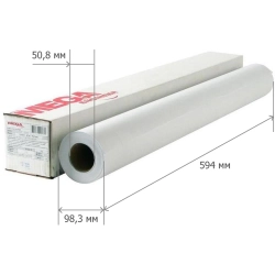 Бумага широкоформатная Комус (ProMega engineer) (90 г/кв.м, длина 45 м, ширина 594 мм, диаметр втулки 50.8 мм)