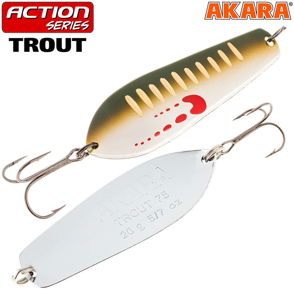 Блесна колебалка Akara Action Series Trout 55 11,5 гр. AB22