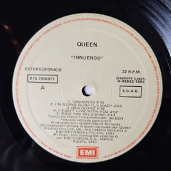 Винтажная виниловая пластинка LP Queen Innuendo (Spain 1991) The Show Must Go On