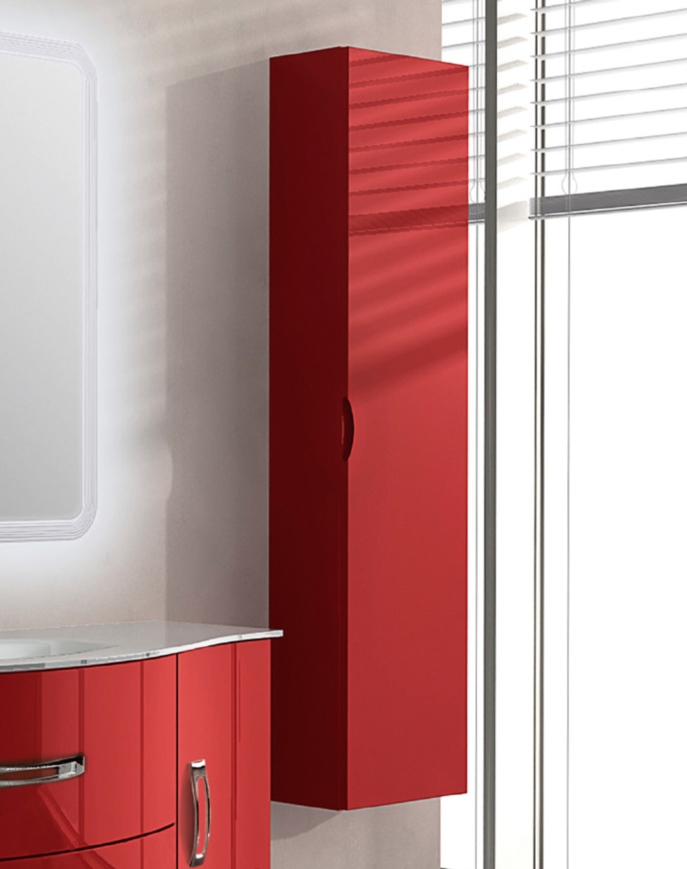 Колонна для ванной комнаты без зеркала реверсная 44828 Rovere Tabacco