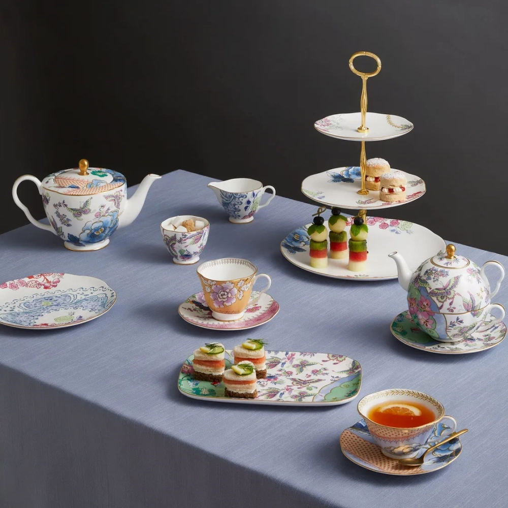 Wedgwood Чайная чашка с блюдцем Butterfly Blue 180 мл EAN 091574180038