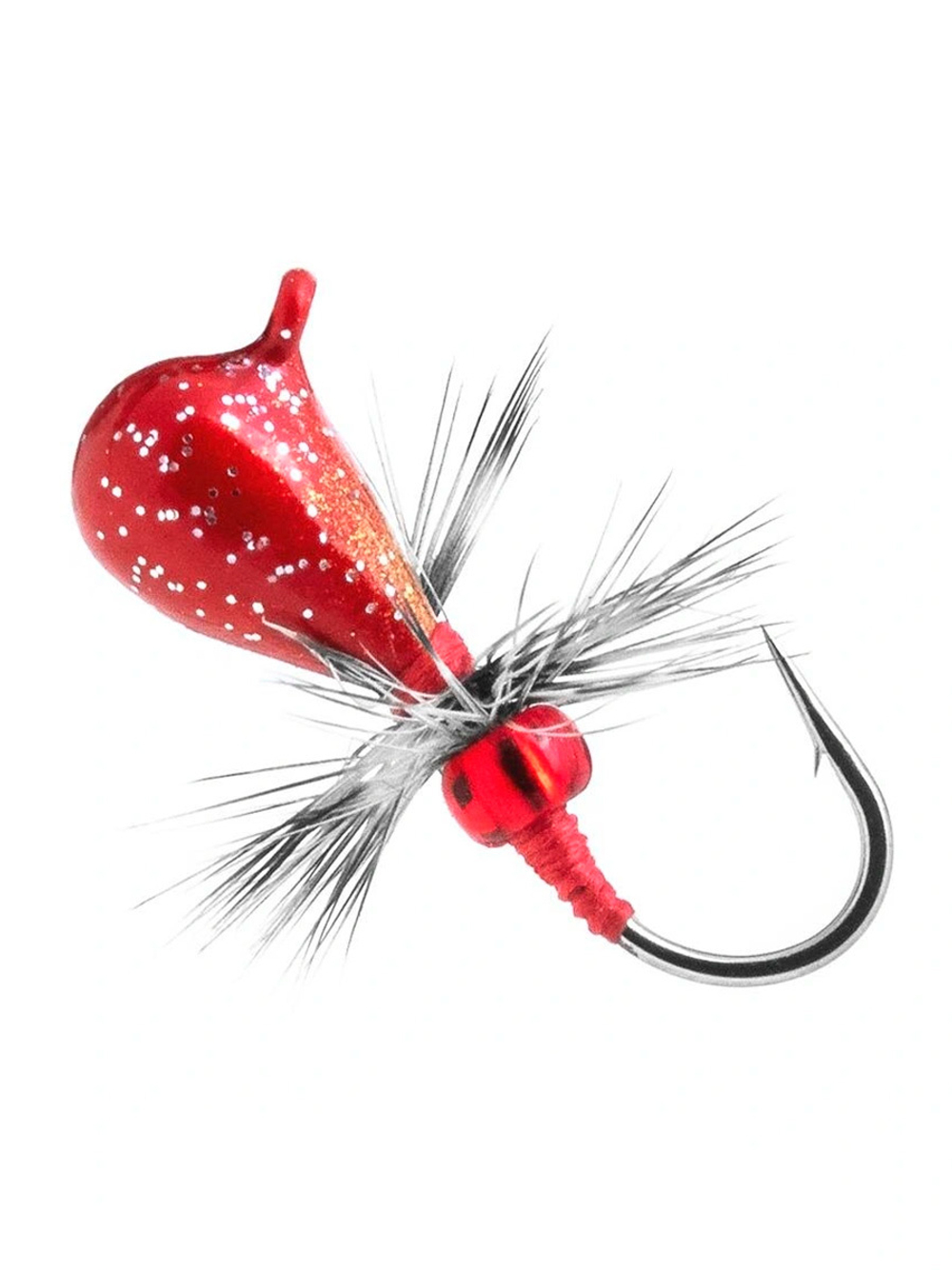 Мормышка Helios вольфрамовая Капля с ушком крашеная муха 4мм 1.10гр 50 (MW-1140F-50)