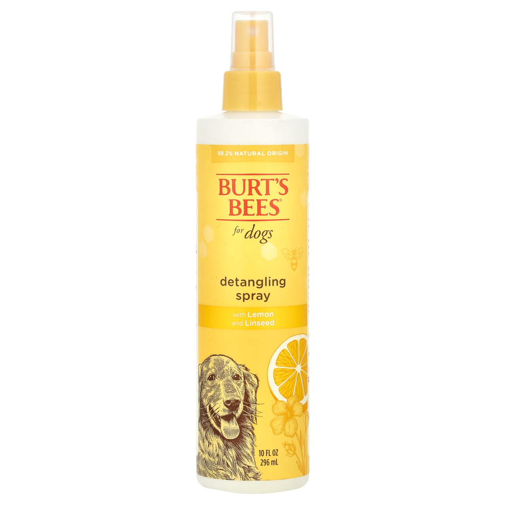 Burt's Bees, Спрей для распутывания волос с лимоном и льняным семенем, для собак, 296 мл (10 жидк. унц.)