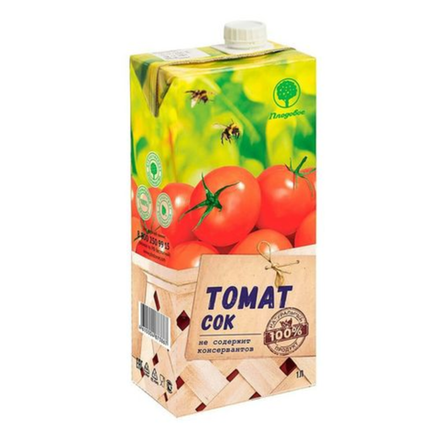 Сок натуральный Плодовое томат 1 л