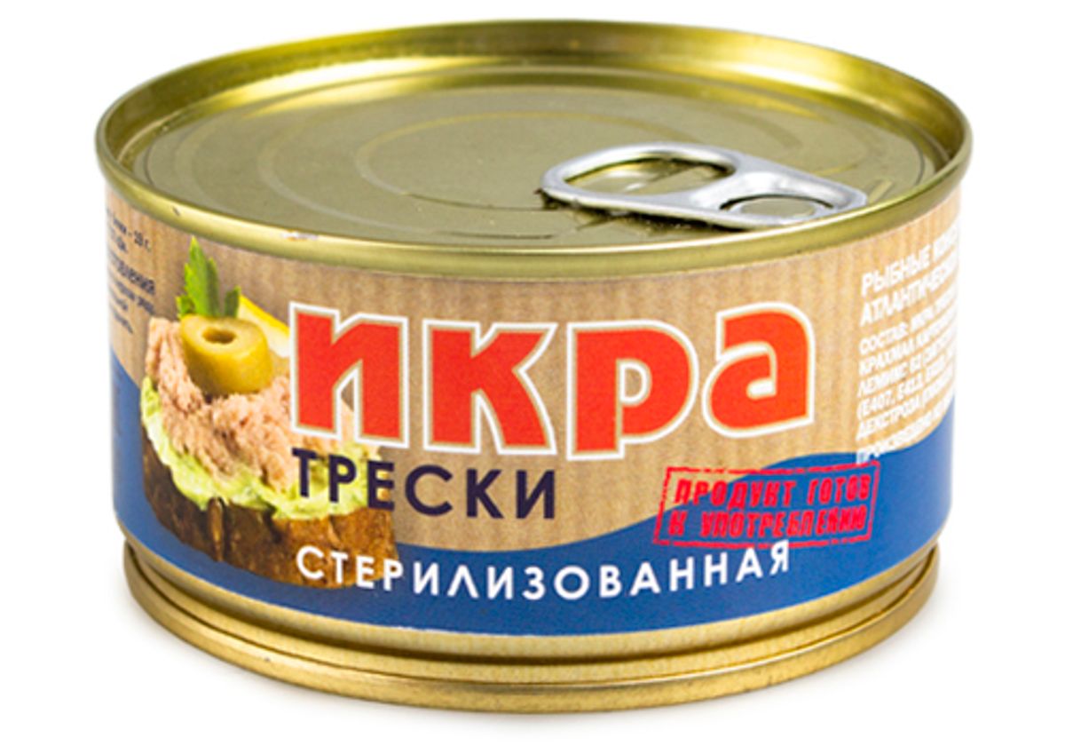 Икра трески "Боско-Морепродукт", 185г