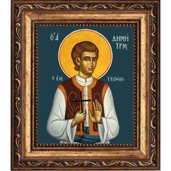 Димитрий (Митр) Триполицкий мученик. Икона на холсте.