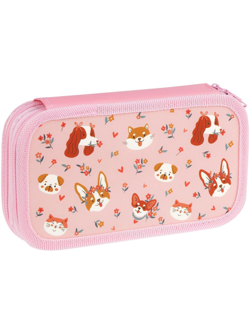 Пенал 2 отделения 19х11см ламинированный картон (ПК2-59975)