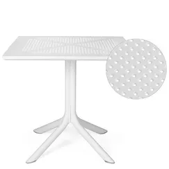 Пластиковый стол Clip 80х80 см белый