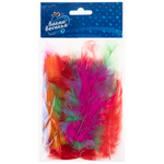 Перья, Премиум, Яркое ассорти, 12-15 см, 30 шт.