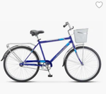Велосипед 26" Stels Navigator 200 C, Синий,(мужск.)(Корзинка)