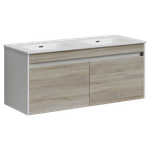 Тумба с раковиной Sancos Smart, 119 см., эмаль белый, SM120-2E