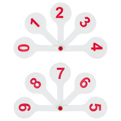 Касса веер цифры от 0 до 9 (Стамм)