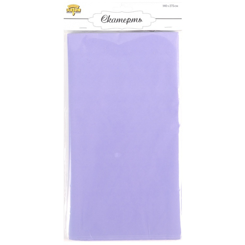 Скатерть п/э однотонная Пастель Лаванда, 1,4*2,75