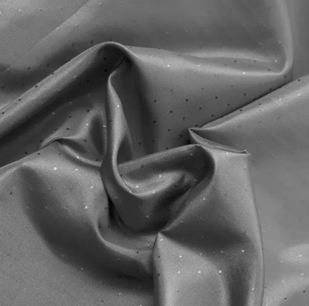 Ткань подкладочная Жаккард, шир. 150 см, 60 гр/м2, 100% п/э, серый