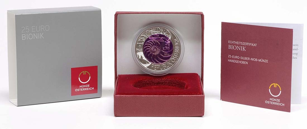 АВСТРИЯ, 2012, 25 ЕВРО [БИМЕТАЛЛ: СЕРЕБРО + НИОБИЙ]