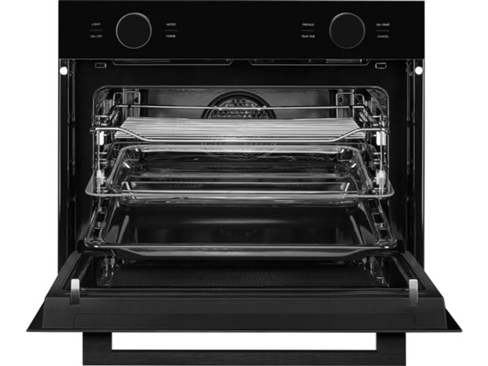 Духовой шкаф Kuppersberg KMW 612 Black компактный с СВЧ