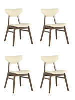 Комплект стульев (4шт) Stool Group TOR LW1903-G PU CREAM GRID-KOROB4