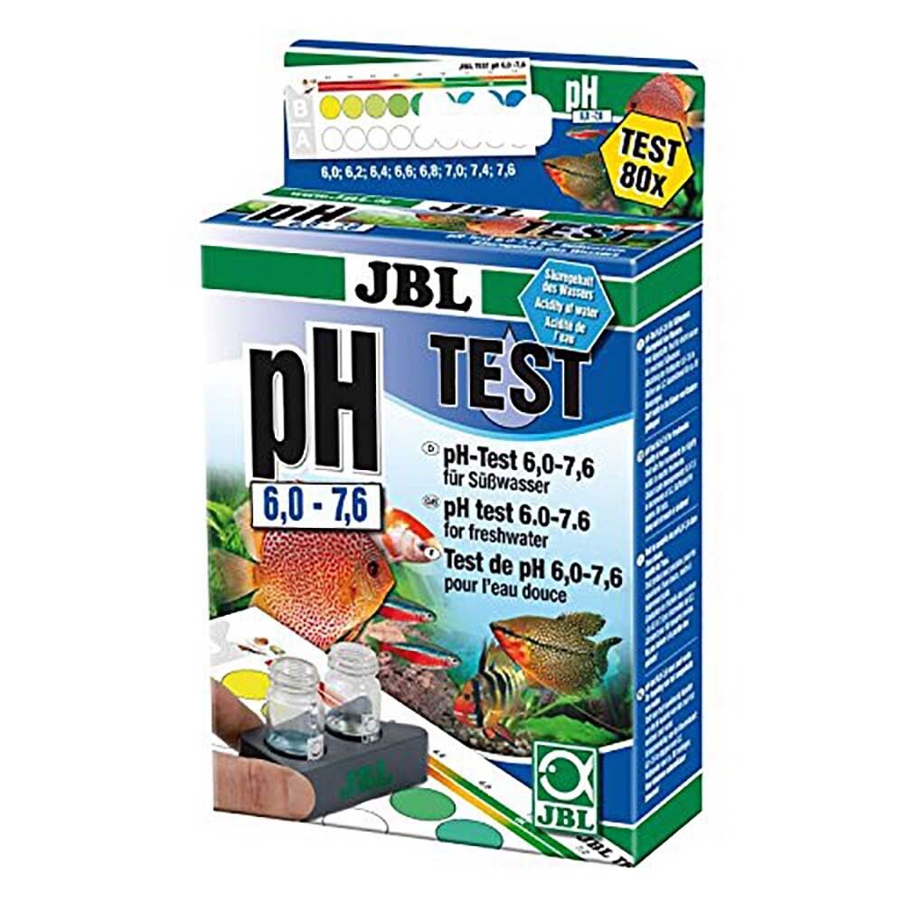 JBL pH Test-Set 6,0-7,6 - тест на pH в диапазоне от 6 до 7,6 единиц для пресной и морской воды, 80 измерений