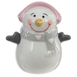 GAEM Фигурка декоративная "Снеговик меломан", L6 W4,5 H7 см, 2в.