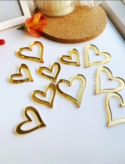 Сердечки набор, 10 шт