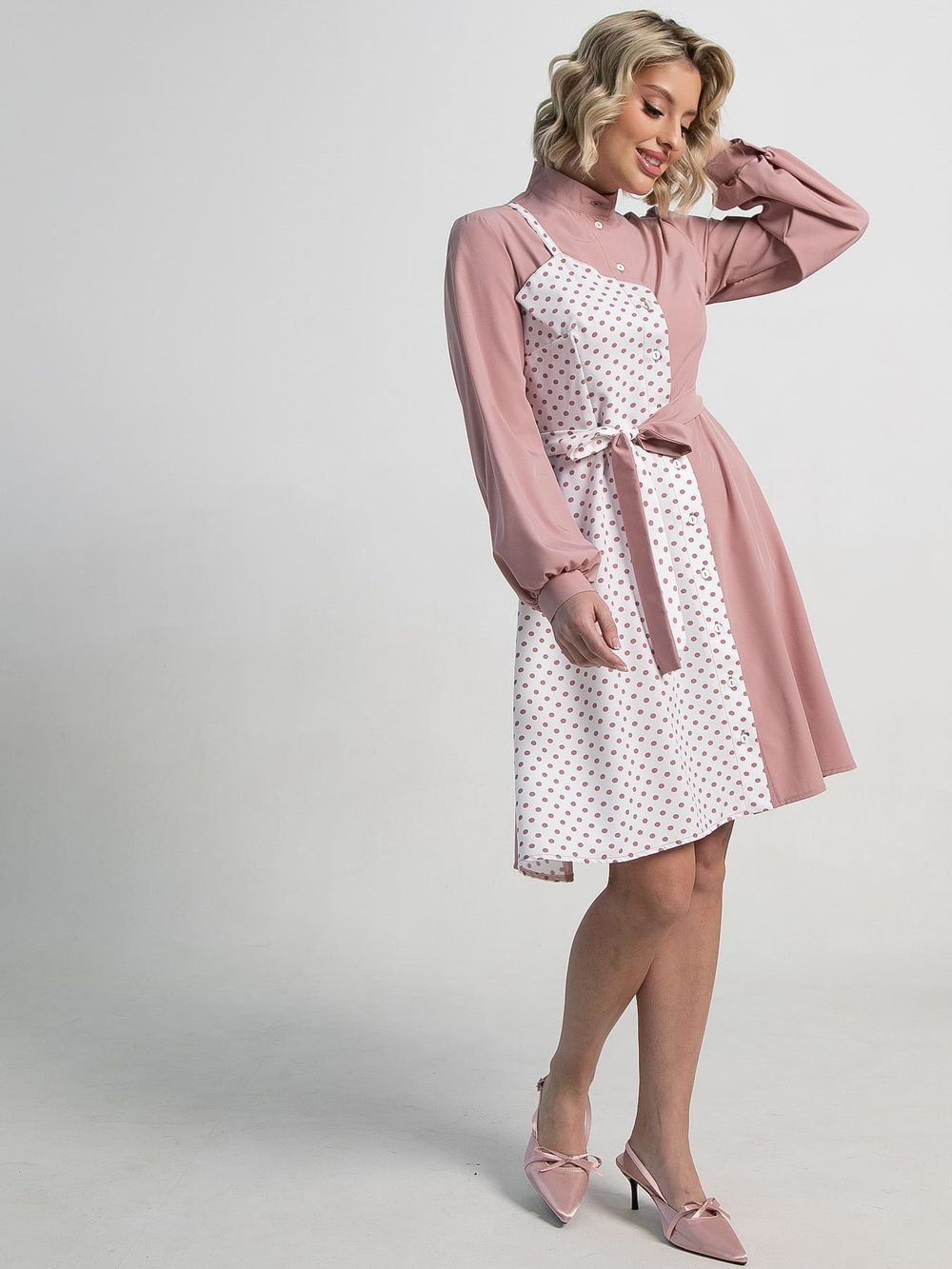 Платье Миледи (пудра) П15202-13М LT Collection