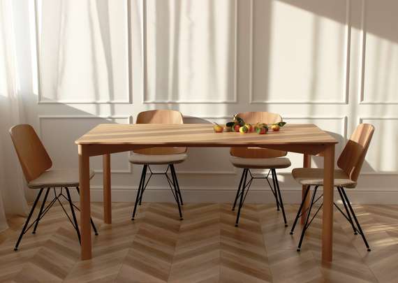 Стол обеденный Сross 160*90 см (натуральный дуб)