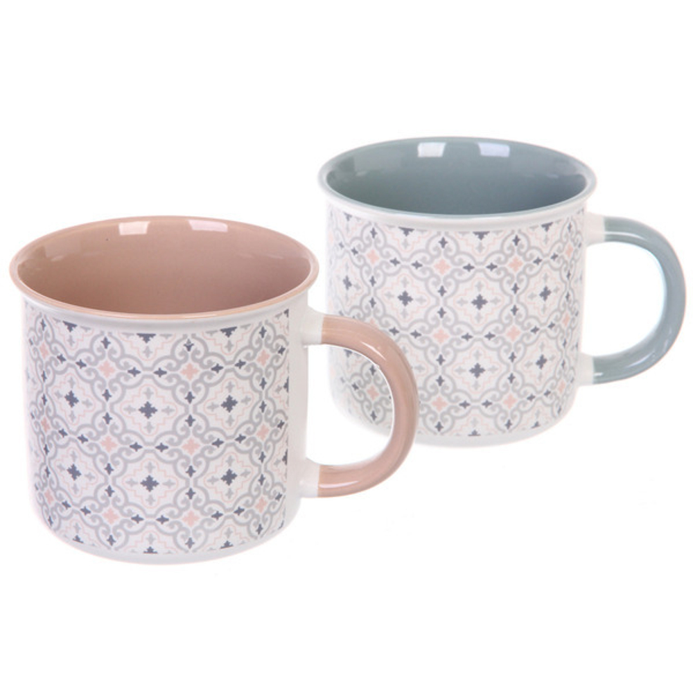 Кружка керамическая 400мл «Мозаичный узор», микс 4рисунка