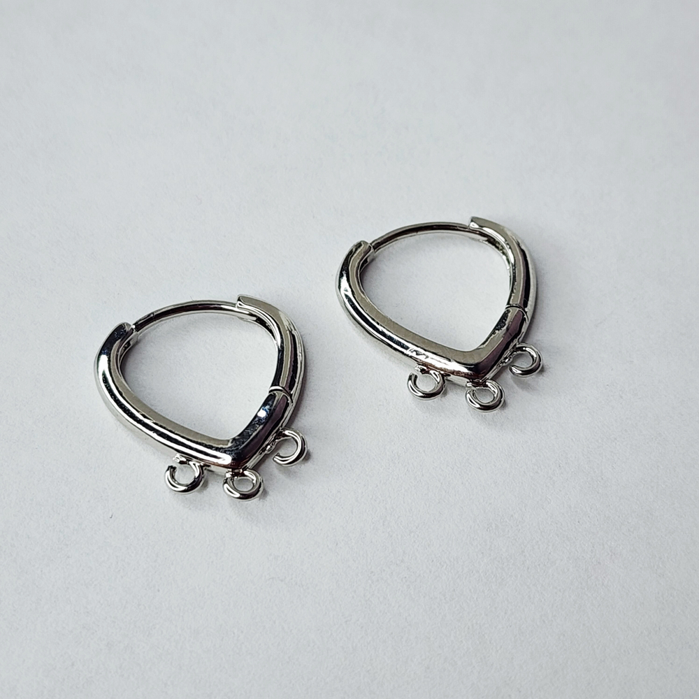 Швензы, родий, французский замок, люкс фурнитура