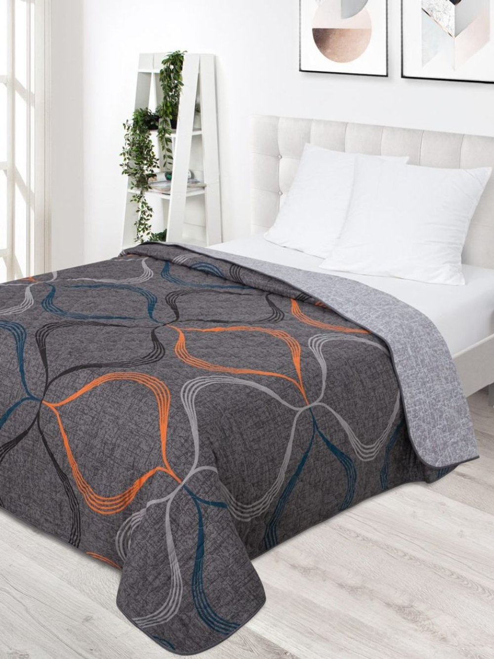 Покрывало на кровать, стеганое, бязь, хлопок с размерами 180х215