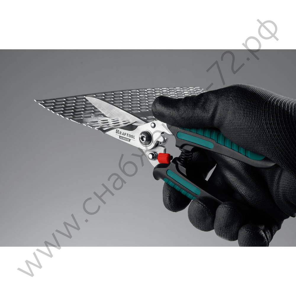 KRAFTOOL ALLIGATOR 200 мм, Многофункциональные прямые технические ножницы (23201)