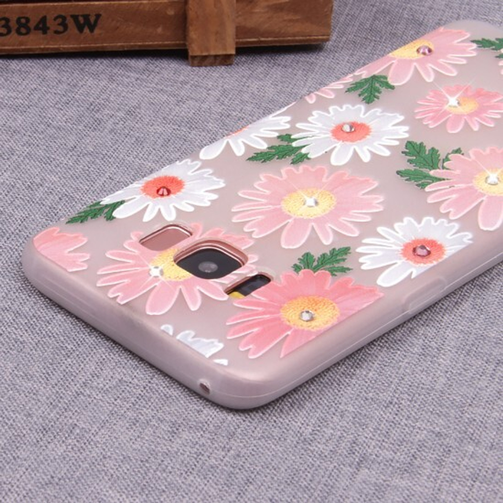 Матовый чехол со стразами для Samsung Galaxy S8, 009651