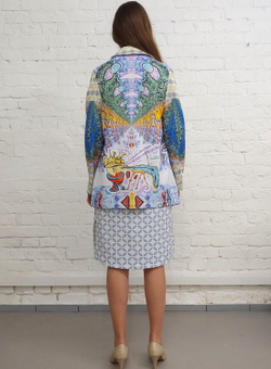 Комплект (платье и жакет) "Графика Дали"