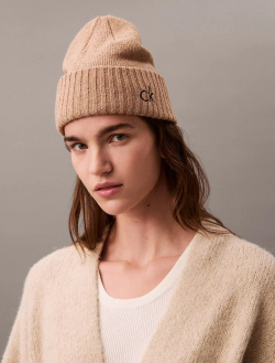 Шапка Calvin Klein Embroidered Monogram Logo Amphora Heather