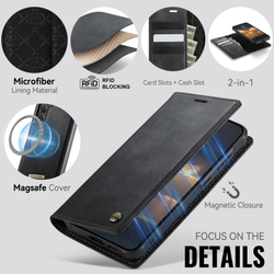 Чехол-кошелек CaseMe 2 in 1 MagSafe Samsung Galaxy S25+
