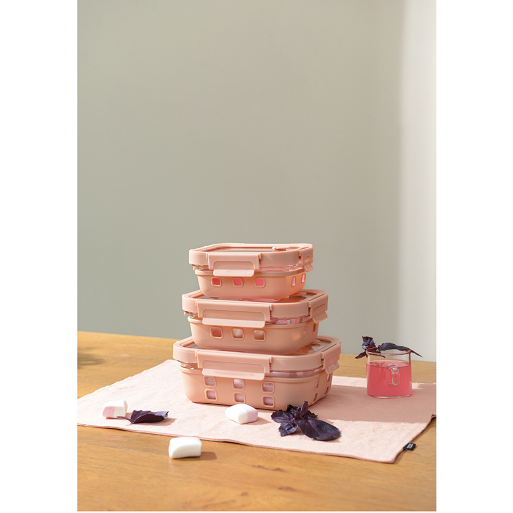 Контейнер Smart Solutions 1.05л бежевый в чехле