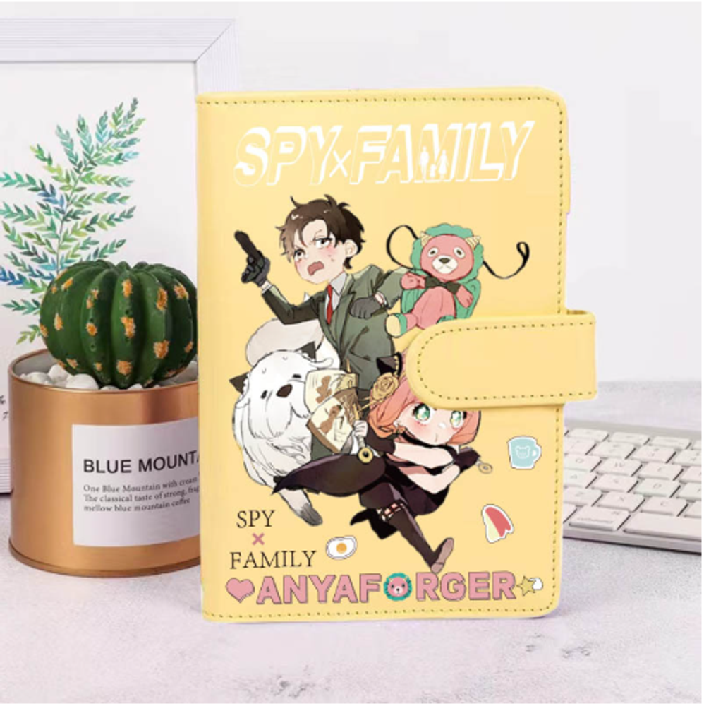 Ежедневник с застежкой &quot;Spy family&quot;, желтый