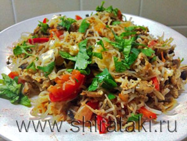 Низкоуглеводный рецепт с овощами и грибами