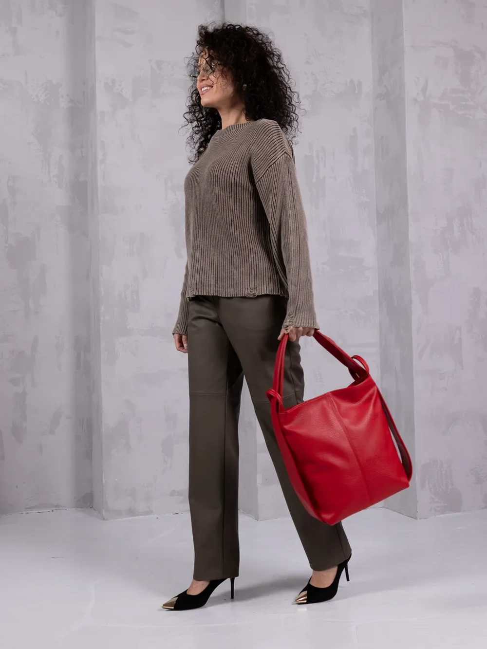 Сумка рюкзак через плечо большая трансформер