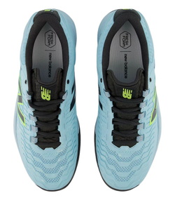 Теннисные кроссовки New Balance Fresh Foam X CT-Rally V2 - light blue/black/neon yellow