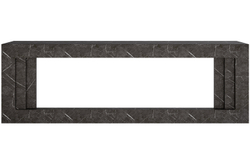 Каминокомплект Line 60 SFT Stone Touch (Разборный) - Серый мрамор с очагом Vision 60 LOG LED