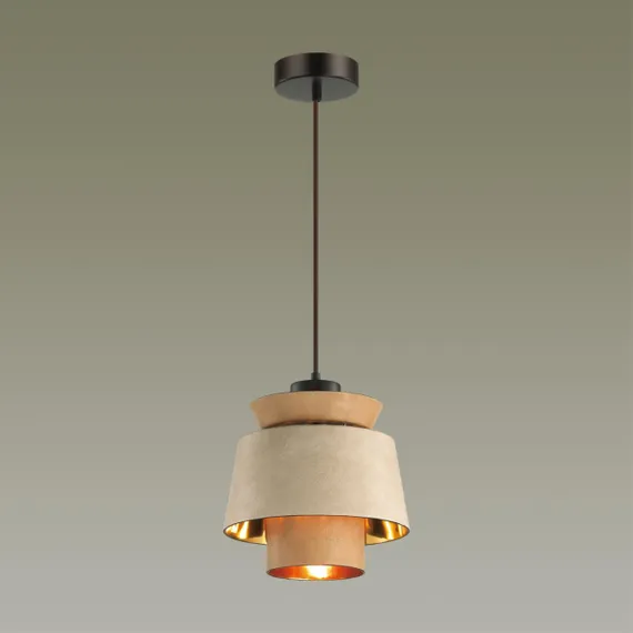 4992/1 PENDANT ODL23 521 св. коричневый/золотой/металл/экокожа Подвес E27 60W KRESSA