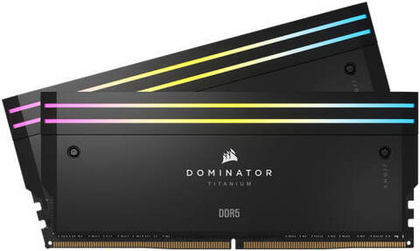 Оперативная память Corsair Dominator Titanium RGB DDR5-7000/7200 32-128 ГБ (чёрный / белый)