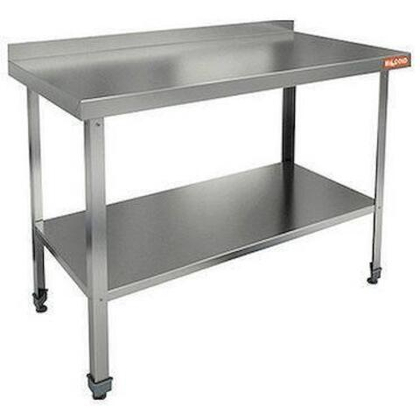 Стол пристенный с бортом и полкой HICOLD HCO-12/6БП ЭЦ